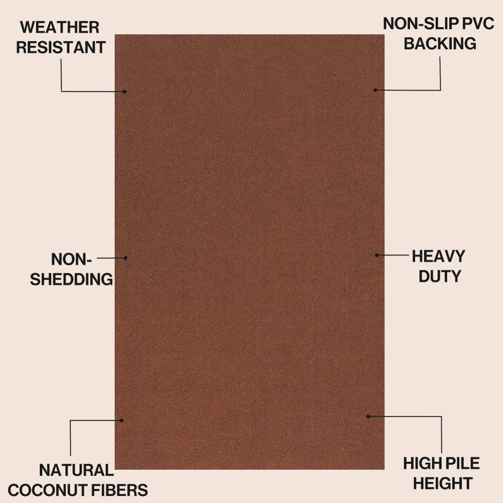 Priscilla Classic Casual Commerical Natural Coir Doormat