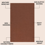 Priscilla Classic Casual Commerical Natural Coir Doormat