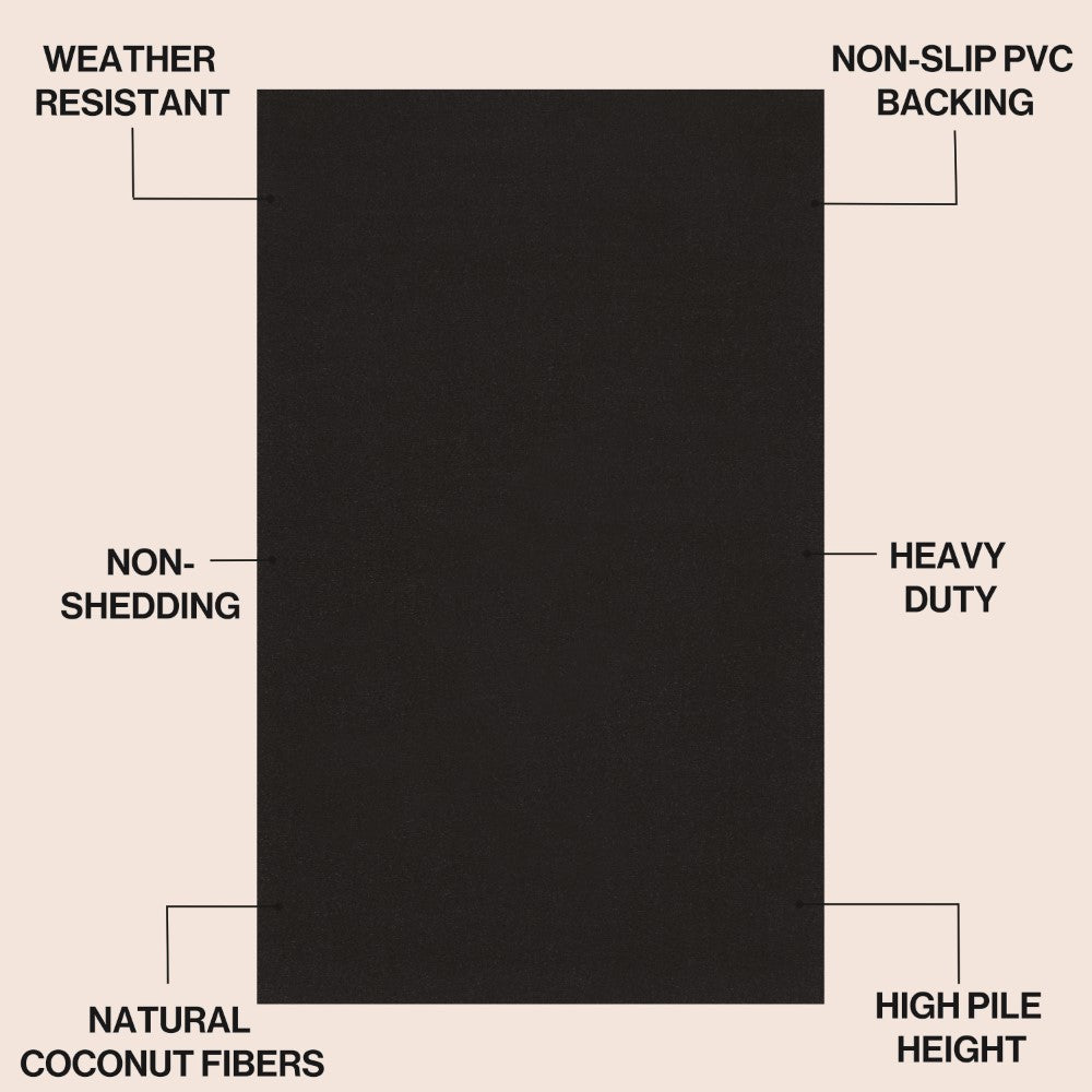 Priscilla Classic Casual Commerical Natural Coir Doormat