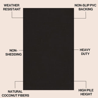 Priscilla Classic Casual Commerical Natural Coir Doormat