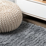 Dunedin Groovy Solid Shag Area Rug