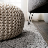 Dunedin Groovy Solid Shag Area Rug