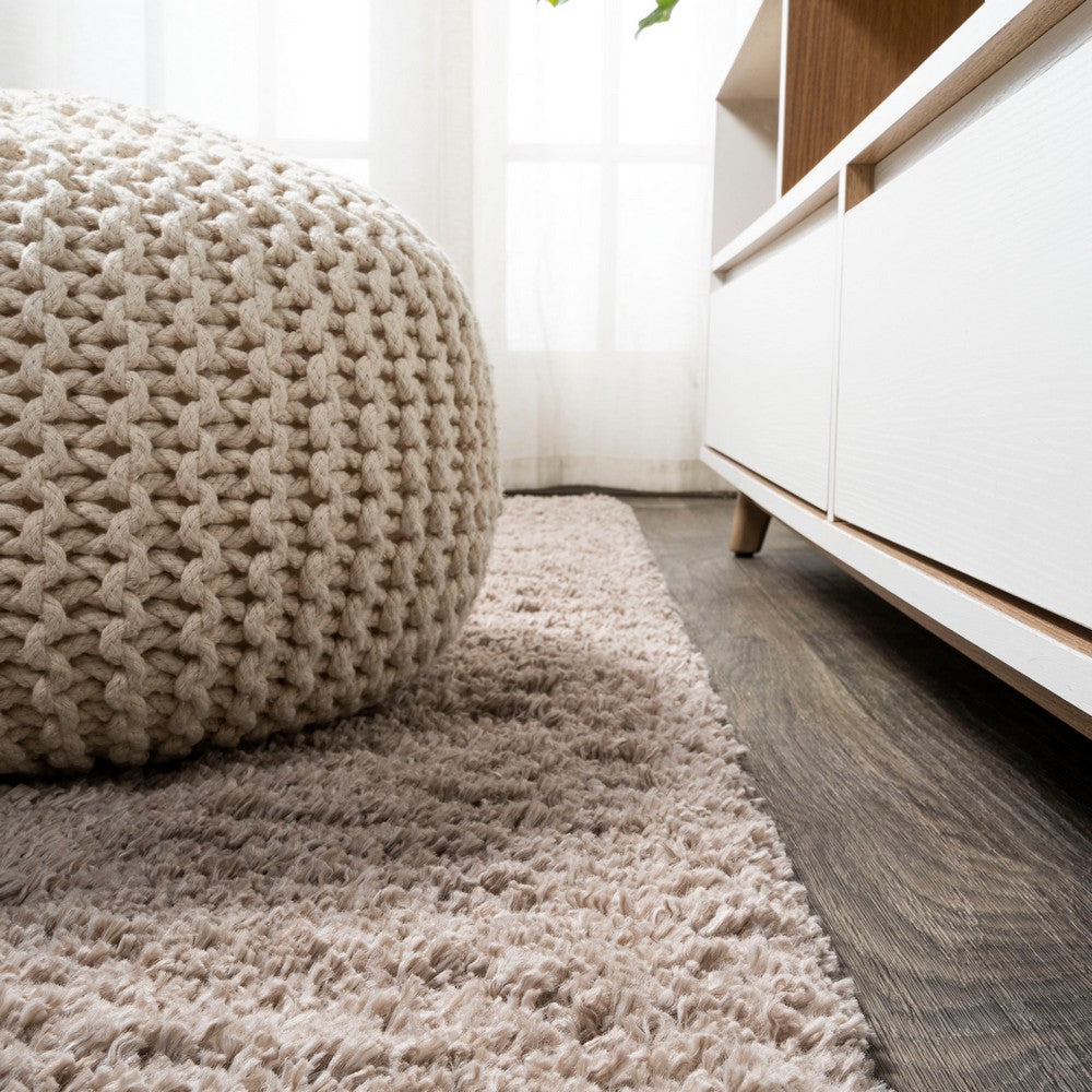 Dunedin Groovy Solid Shag Area Rug