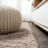 Dunedin Groovy Solid Shag Area Rug