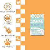 Unscented Premium Clumping Bentonite Clay Cat Litter w/Activated Charcoal