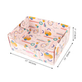 Pawsie 17" Modern Waterproof Disposable Cardboard Cat Litter Box with Scoop