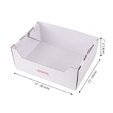 Pawsie 17" Modern Waterproof Disposable Cardboard Cat Litter Box with Scoop