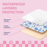 Pawsie 17" Modern Waterproof Disposable Cardboard Cat Litter Box with Scoop