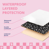 Pawsie 17" Modern Waterproof Disposable Cardboard Cat Litter Box with Scoop