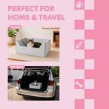 Pawsie 17" Modern Waterproof Disposable Cardboard Cat Litter Box with Scoop