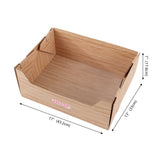 Pawsie 17" Modern Waterproof Disposable Cardboard Cat Litter Box with Scoop