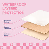Pawsie 17" Modern Waterproof Disposable Cardboard Cat Litter Box with Scoop