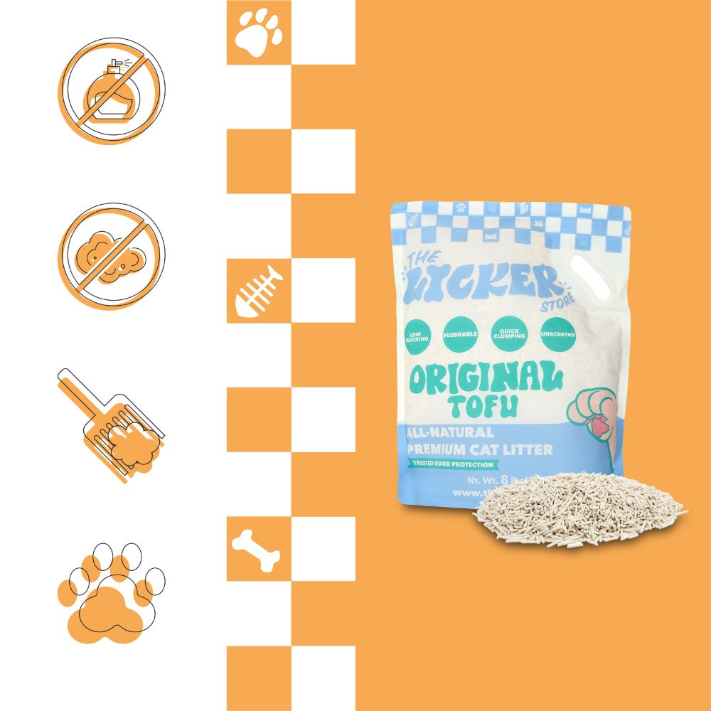 Choco Absorbent Fast Clumping, Flushable, Natural Ingredient, Odor Control, Low Dust and Low Tracking Tofu Cat Litter