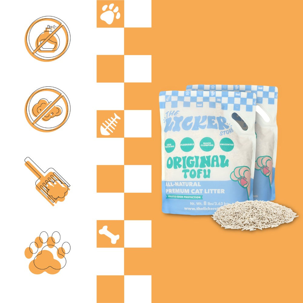 Choco Absorbent Fast Clumping, Flushable, Natural Ingredient, Odor Control, Low Dust and Low Tracking Tofu Cat Litter