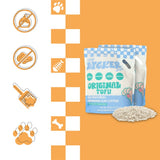 Choco Absorbent Fast Clumping, Flushable, Natural Ingredient, Odor Control, Low Dust and Low Tracking Tofu Cat Litter