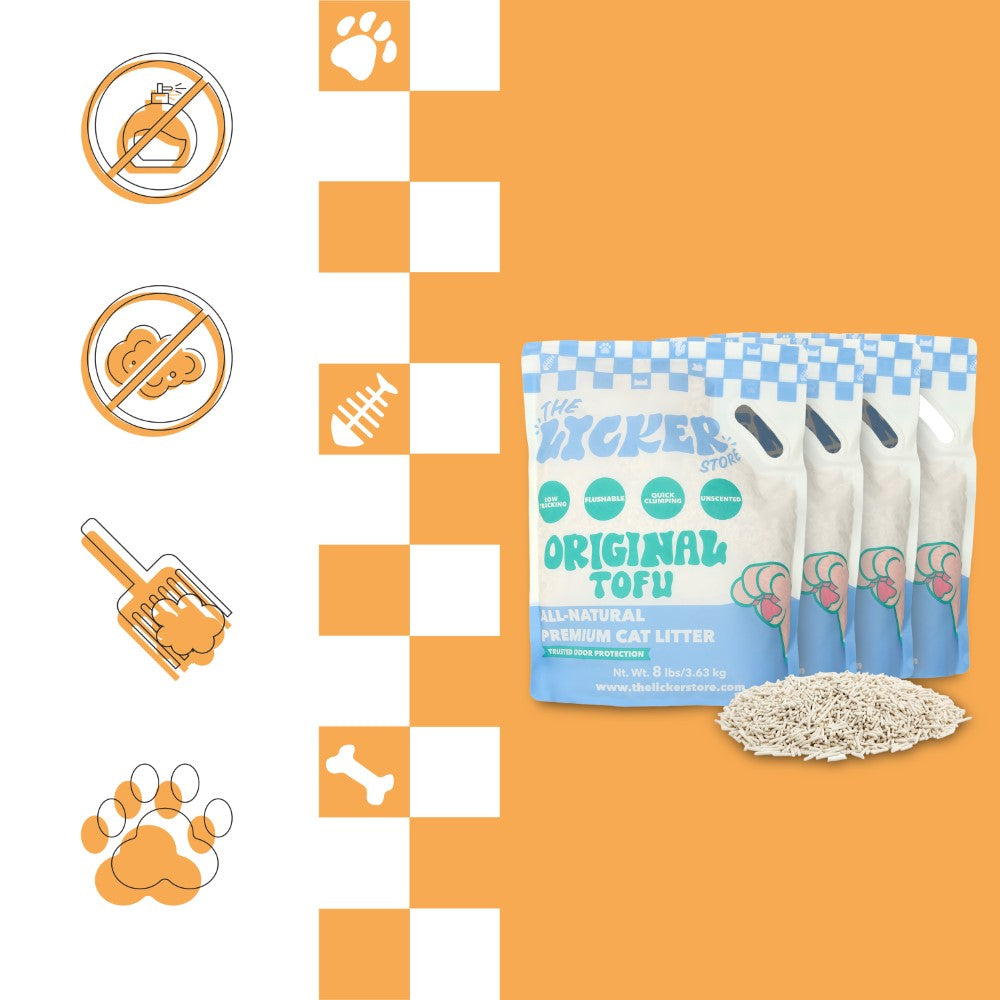 Choco Absorbent Fast Clumping, Flushable, Natural Ingredient, Odor Control, Low Dust and Low Tracking Tofu Cat Litter