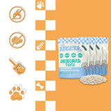 Choco Absorbent Fast Clumping, Flushable, Natural Ingredient, Odor Control, Low Dust and Low Tracking Tofu Cat Litter