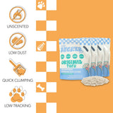 Choco Absorbent Fast Clumping, Flushable, Natural Ingredient, Odor Control, Low Dust and Low Tracking Tofu Cat Litter