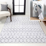 Selvino Moroccan Diamond Trellis Machine-washable Area Rug