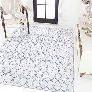 Selvino Moroccan Diamond Trellis Machine-washable Area Rug