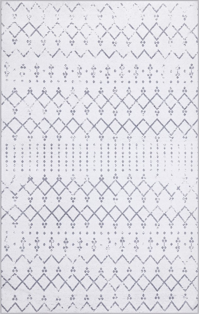 Selvino Moroccan Diamond Trellis Machine-washable Area Rug