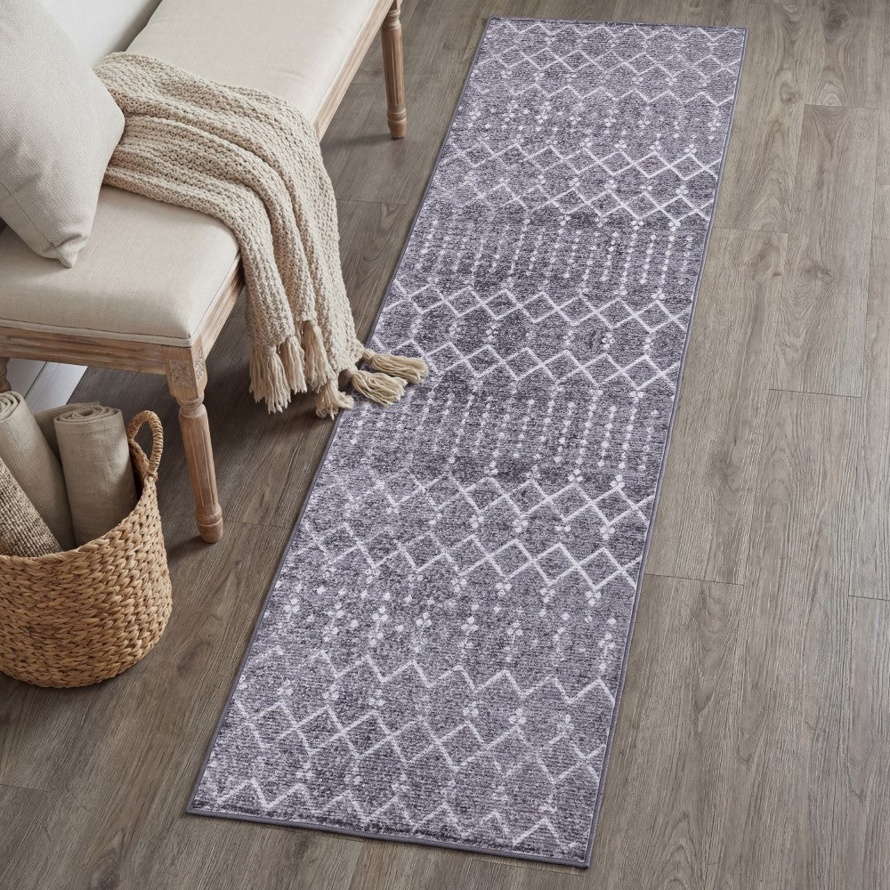 Selvino Moroccan Diamond Trellis Machine-washable Area Rug