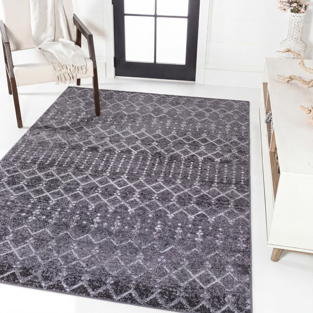 Selvino Moroccan Diamond Trellis Machine-washable Area Rug