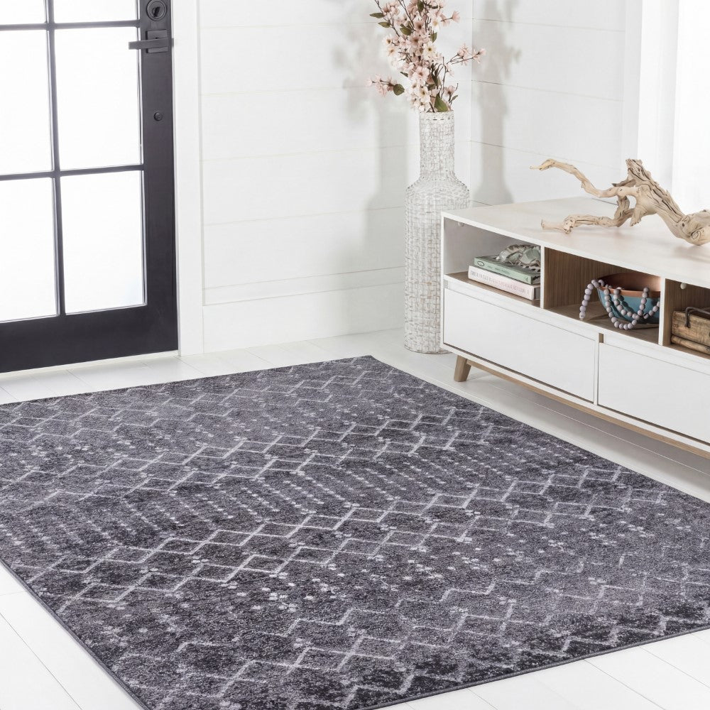 Selvino Moroccan Diamond Trellis Machine-washable Area Rug
