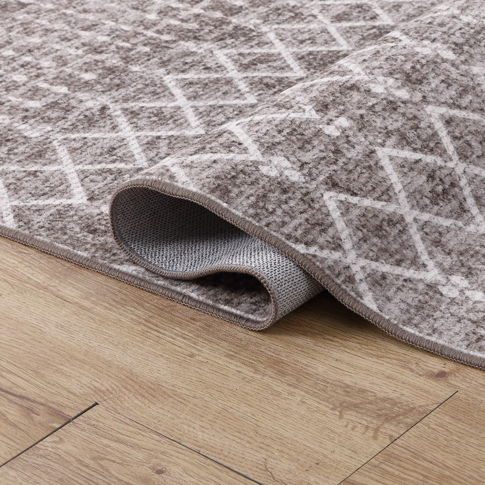 Selvino Moroccan Diamond Trellis Machine-washable Area Rug