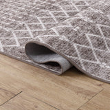 Selvino Moroccan Diamond Trellis Machine-washable Area Rug