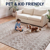 Selvino Moroccan Diamond Trellis Machine-washable Area Rug