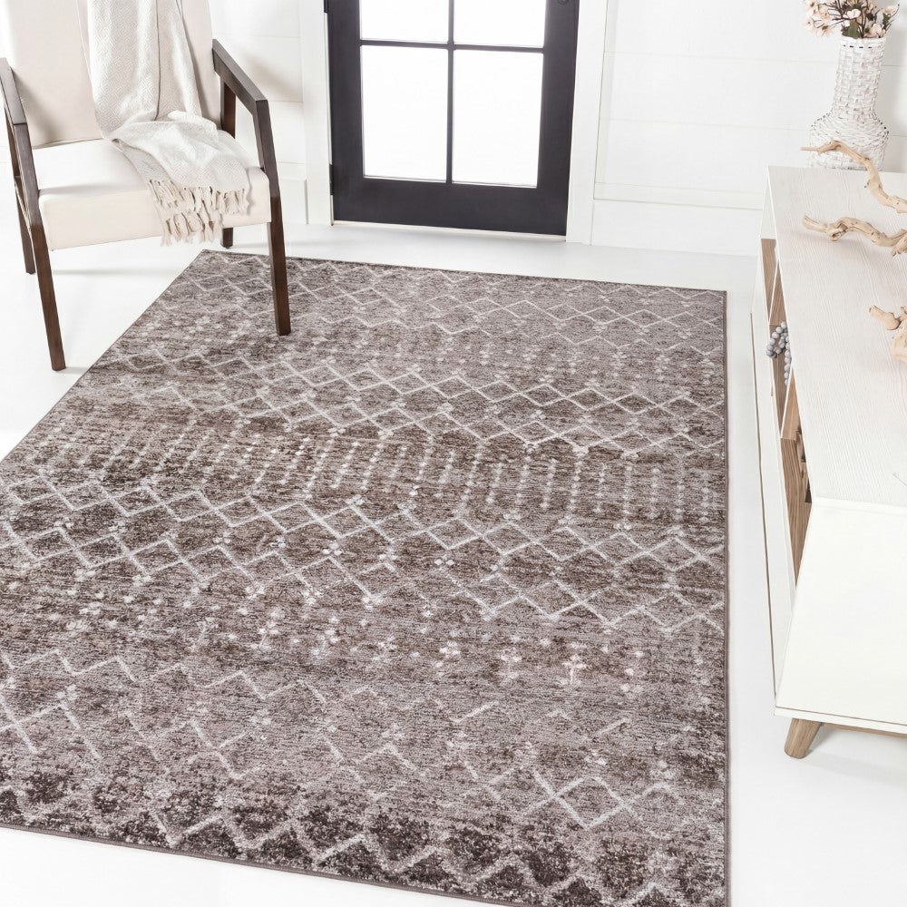 Selvino Moroccan Diamond Trellis Machine-washable Area Rug