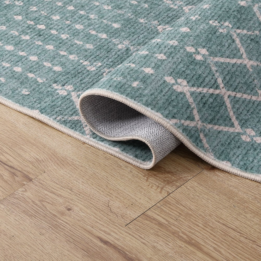 Selvino Moroccan Diamond Trellis Machine-washable Area Rug