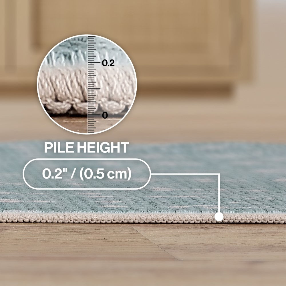 Selvino Moroccan Diamond Trellis Machine-washable Area Rug