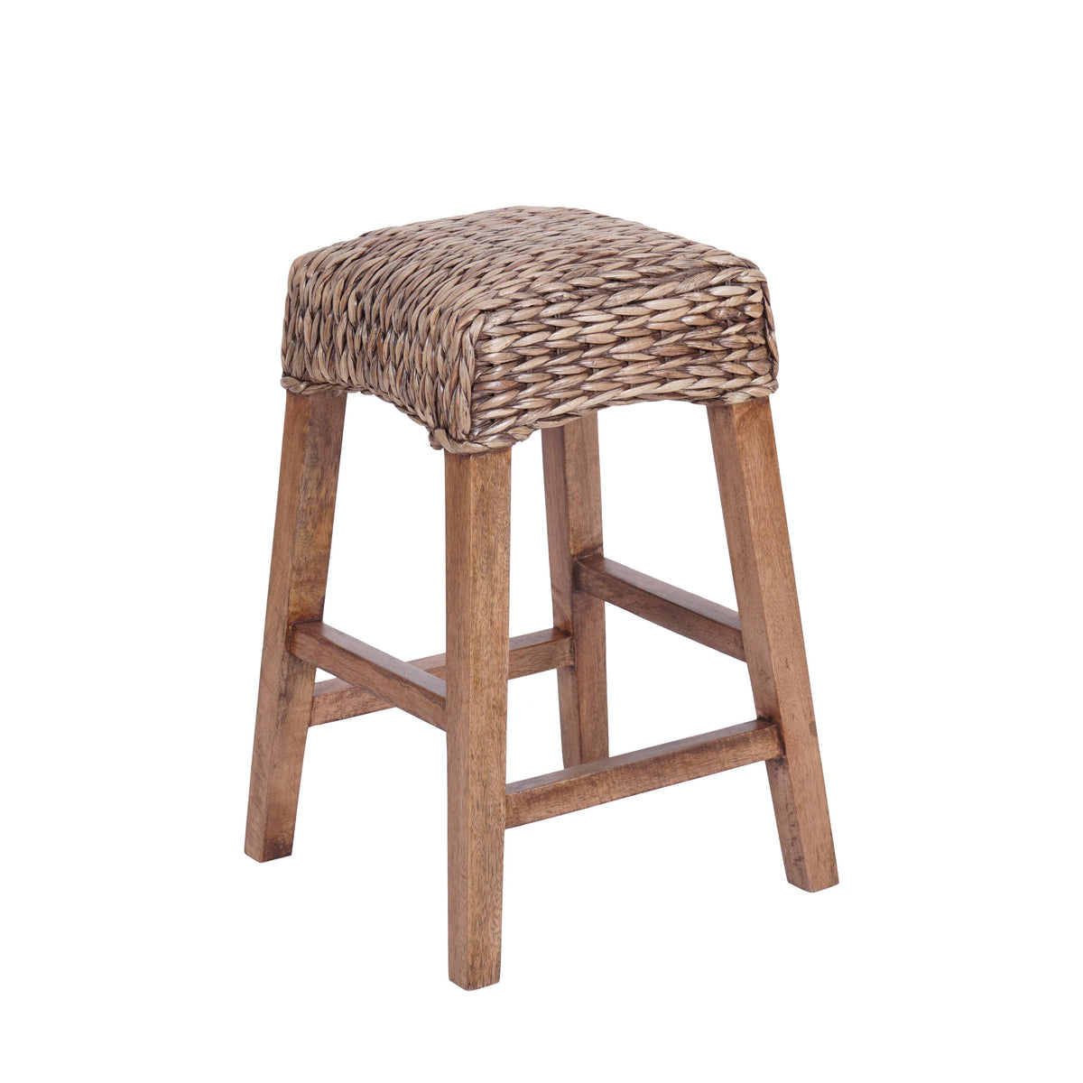 Cebu Bohemian Basics Rattan Backless Bar Stool