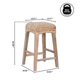 Cebu Bohemian Basics Rattan Backless Bar Stool