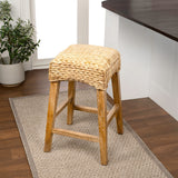 Cebu Bohemian Basics Rattan Backless Bar Stool