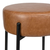 Carrie Modern Round Backless Cushioned Bar/Counter Stool