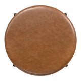 Carrie Modern Round Backless Cushioned Bar/Counter Stool