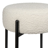 Carrie Modern Round Backless Cushioned Bar/Counter Stool