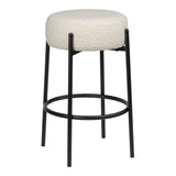 Carrie Modern Round Backless Cushioned Bar/Counter Stool