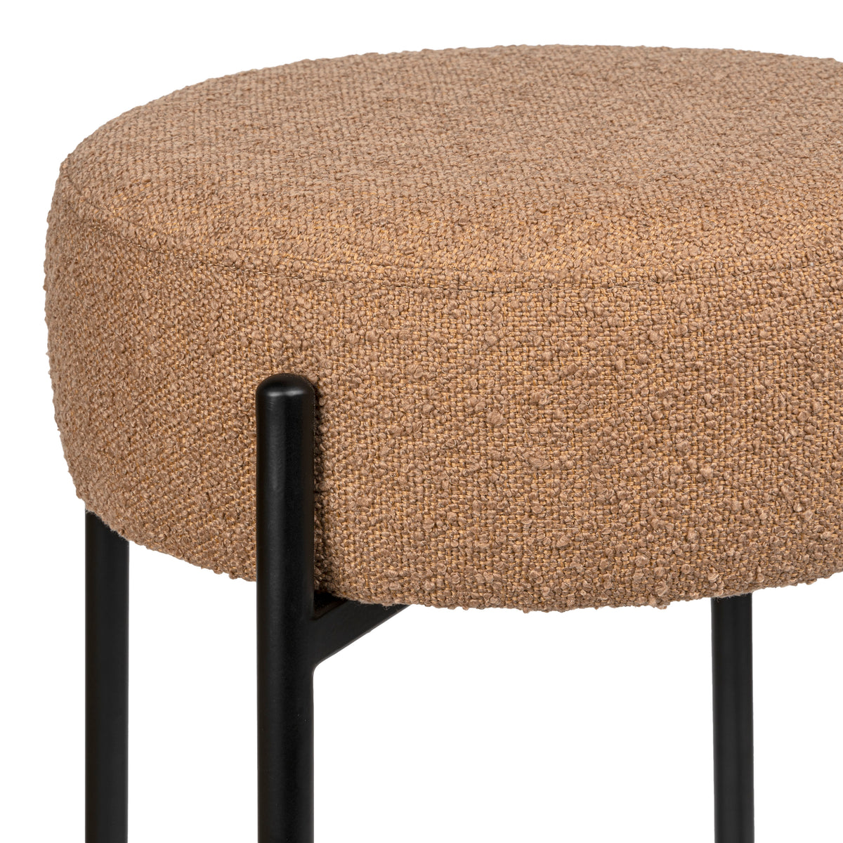 Carrie Modern Round Backless Cushioned Bar/Counter Stool