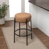 Carrie Modern Round Backless Cushioned Bar/Counter Stool
