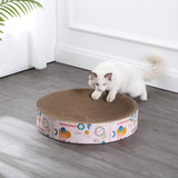 Santu 20.13" Modern Cardboard Round Bowl Cat Scratcher with Catnip
