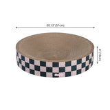 Santu 20.13" Modern Cardboard Round Bowl Cat Scratcher with Catnip
