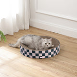 Santu 20.13" Modern Cardboard Round Bowl Cat Scratcher with Catnip