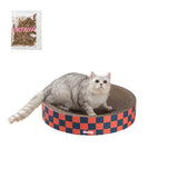 Santu 20.13" Modern Cardboard Round Bowl Cat Scratcher with Catnip