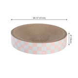 Santu 20.13" Modern Cardboard Round Bowl Cat Scratcher with Catnip
