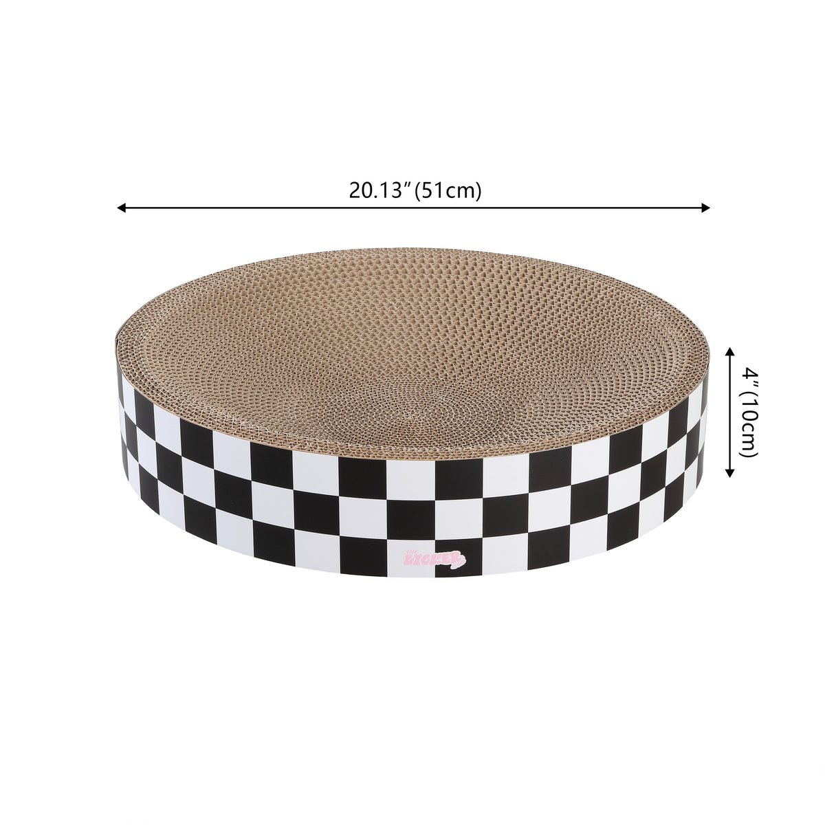 Santu 20.13" Modern Cardboard Round Bowl Cat Scratcher with Catnip