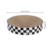Santu 20.13" Modern Cardboard Round Bowl Cat Scratcher with Catnip